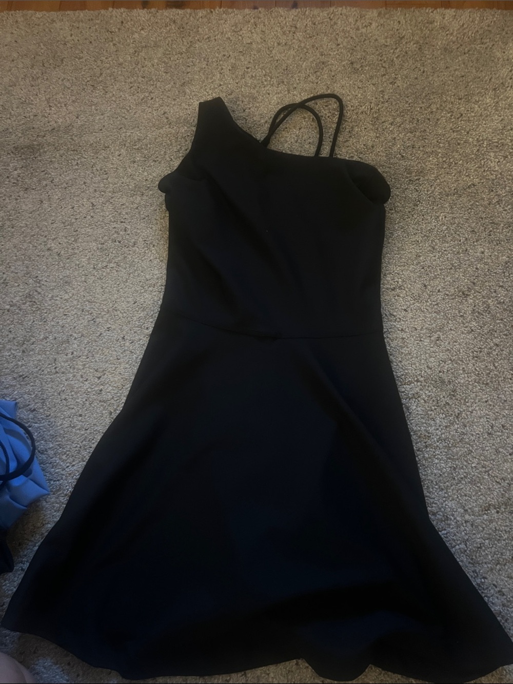 Abercrombie Black One-Shoulder Athletic Dress